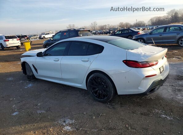 WBAGV8C01LBP48739 2020 BMW M8 White Trasero izquierdo