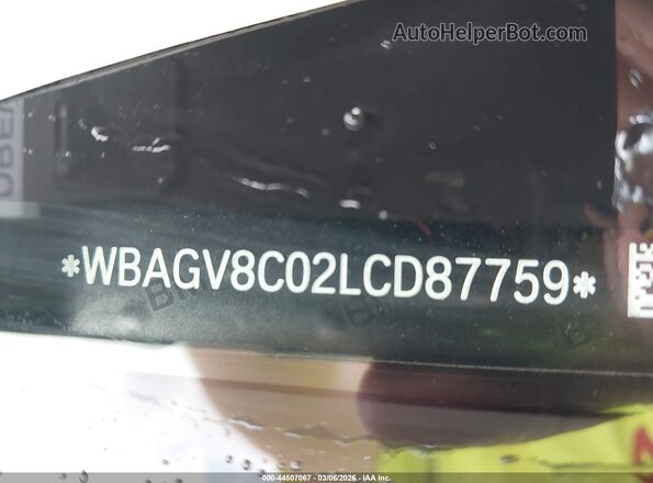 WBAGV8C02LCD87759 2020 BMW M8 Черный 