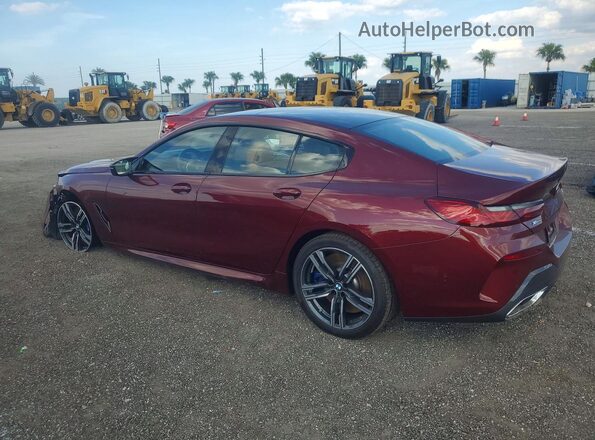 WBAGV8C0XSCT85219 2025 BMW M8 Burgundy Tył lewy