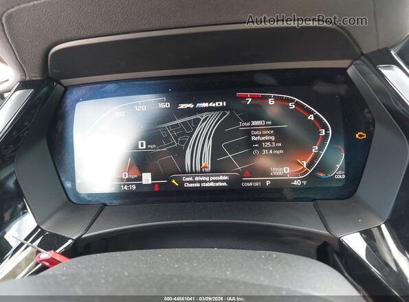 WBAHF9C09LWW38022 2020 BMW Z4 Blue Vista de los asientos traseros