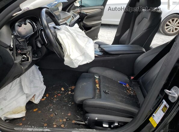 WBAJA5C30HG894697 2017 BMW 5 SERIES Black Widok wnętrza z przodu