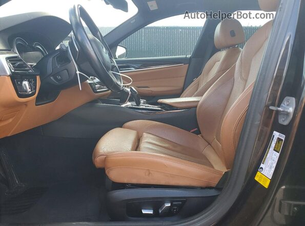 WBAJA5C30HG896479 2017 BMW 5 SERIES Черный Вид салона спереди