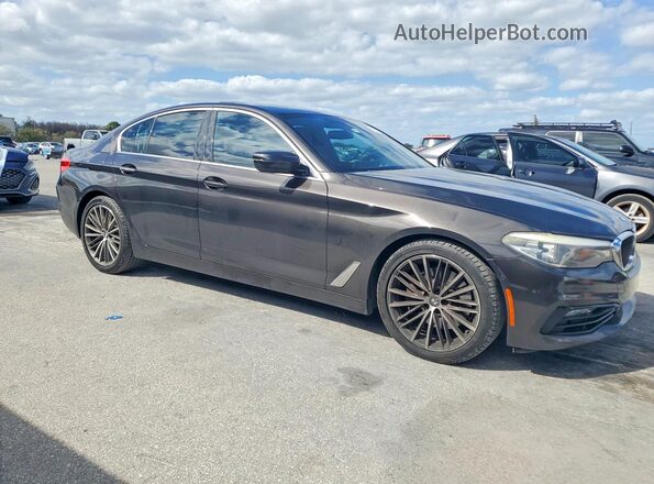 WBAJA5C30HG896479 2017 BMW 5 SERIES Черный Передняя правая четверть