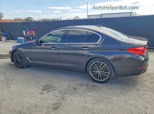 WBAJA5C30HG896479 2017 BMW 5 SERIES Черный Задняя левая четверть