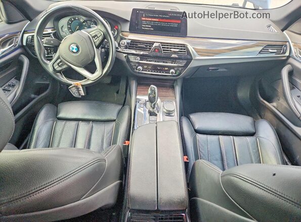 WBAJA5C51JG899608 2018 BMW 5 SERIES Black Dashboard view