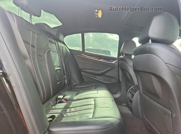 WBAJA5C51JG899608 2018 BMW 5 SERIES Black Rear seats view