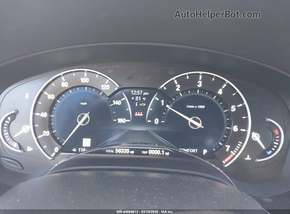 WBAJA5C58JWA38273 2018 BMW 5 SERIES Gray Vista de los asientos traseros