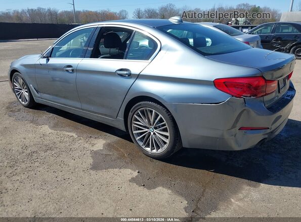 WBAJA5C58JWA38273 2018 BMW 5 SERIES Gray Trasero izquierdo