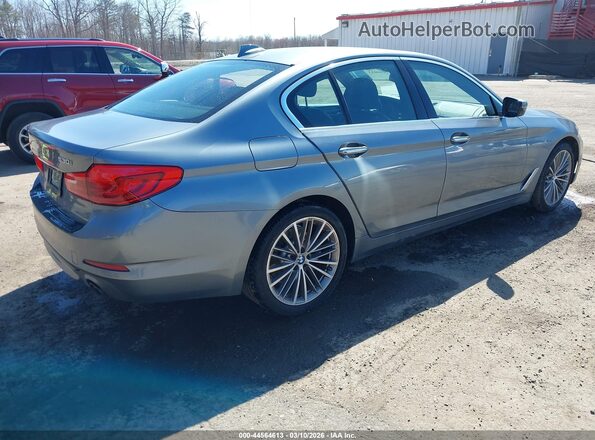 WBAJA5C58JWA38273 2018 BMW 5 SERIES Gray Trasero derecho