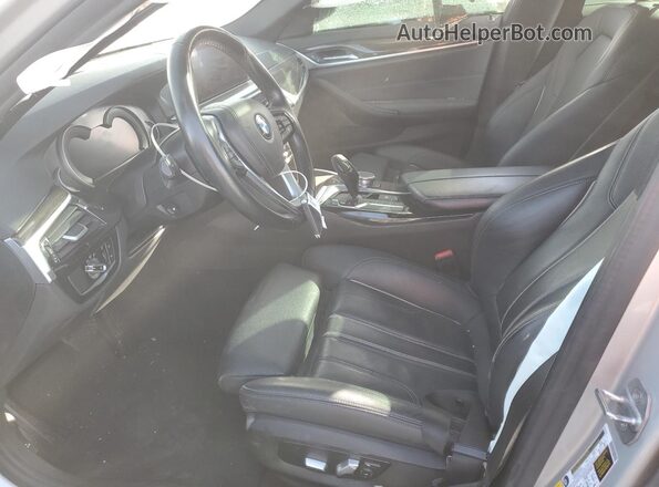 WBAJA5C59KG900859 2019 BMW 5 SERIES Silver Widok wnętrza z przodu
