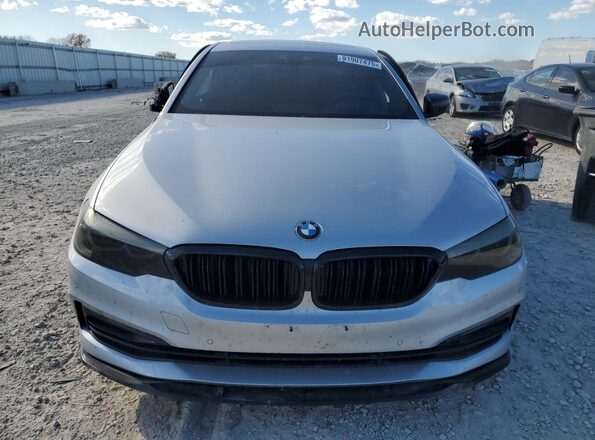 WBAJA5C59KG900859 2019 BMW 5 SERIES Silver Widok z przodu