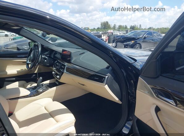 WBAJA5C5XKWW08160 2019 BMW 5 SERIES Black Вид салону спереду