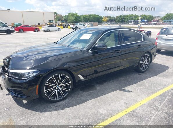 WBAJA5C5XKWW08160 2019 BMW 5 SERIES Black Передня ліва чверть