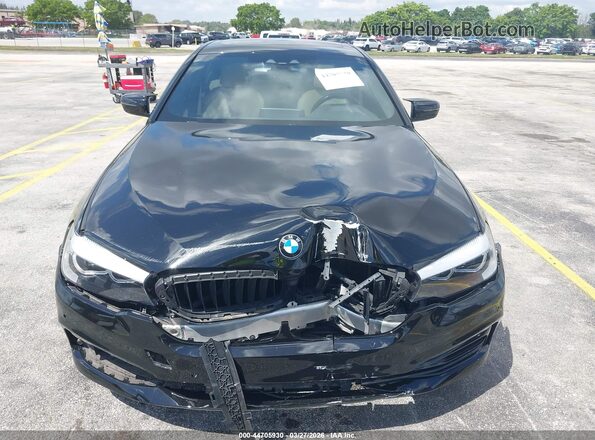 WBAJA5C5XKWW08160 2019 BMW 5 SERIES Black Вид щитка приладів