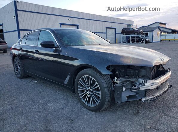 WBAJA9C55KB392734 2019 BMW 5 SERIES Черный Передняя правая четверть