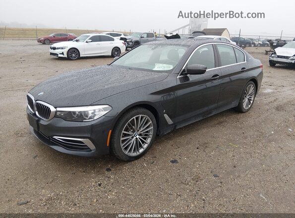 WBAJB1C54KB376877 2019 BMW 5 SERIES Gray Przód lewy