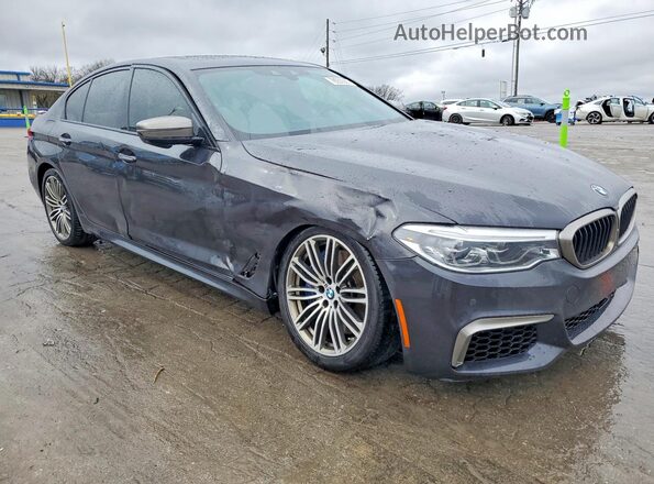 WBAJB9C51JB035479 2018 BMW M5 Gray Front right
