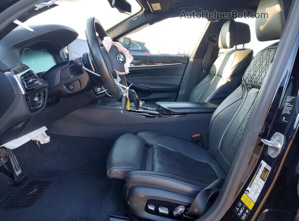 WBAJB9C53KB464978 2019 BMW M5 Black Widok wnętrza z przodu