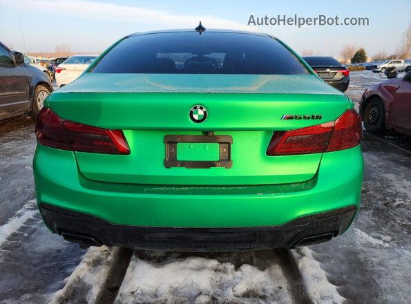 WBAJB9C57JB049256 2018 BMW M5 White Вид ззаду