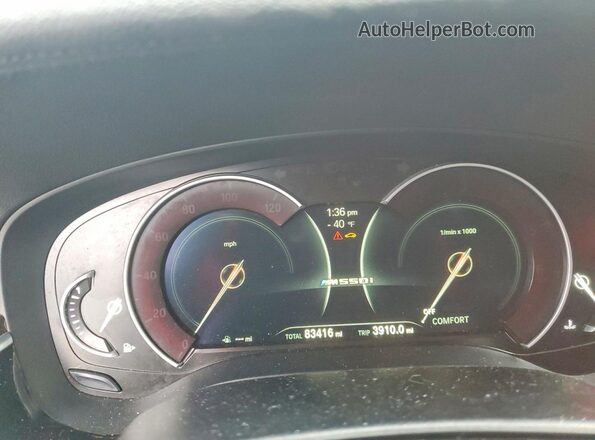 WBAJB9C5XJB049770 2018 BMW 2 SERIES Black Instrument cluster view