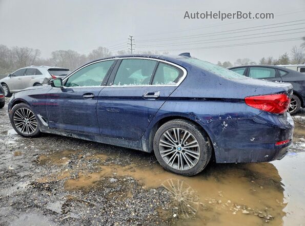 WBAJE7C38HG889876 2017 BMW 5 SERIES Синий Задняя левая четверть