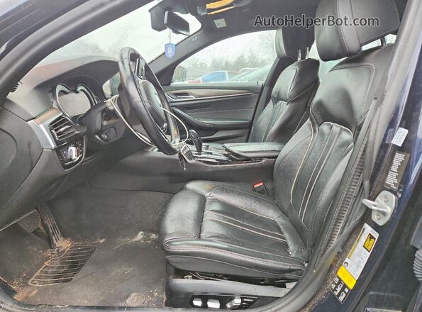 WBAJE7C38HG889876 2017 BMW 5 SERIES Синий Вид салона спереди