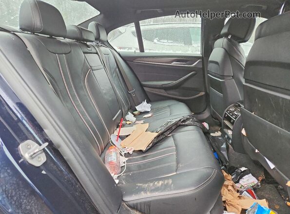 WBAJE7C38HG889876 2017 BMW 5 SERIES Синий Вид задних сидений