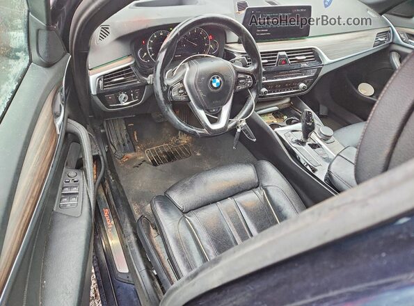 WBAJE7C38HG889876 2017 BMW 5 SERIES Синий Вид панели приборов