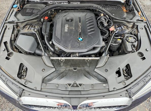 WBAJE7C38HG889876 2017 BMW 5 SERIES Синий Вид задней части салона