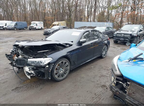 WBAJE7C54KWW20904 2019 BMW 5 SERIES Dark Blue Передня ліва чверть