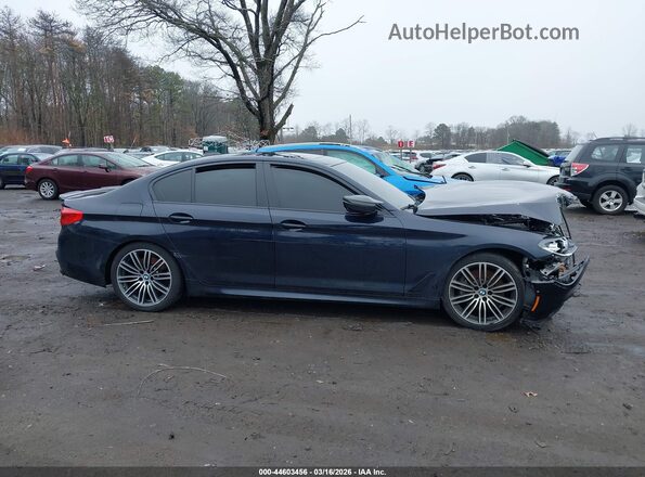 WBAJE7C54KWW20904 2019 BMW 5 SERIES Dark Blue Вид задньої частини салону