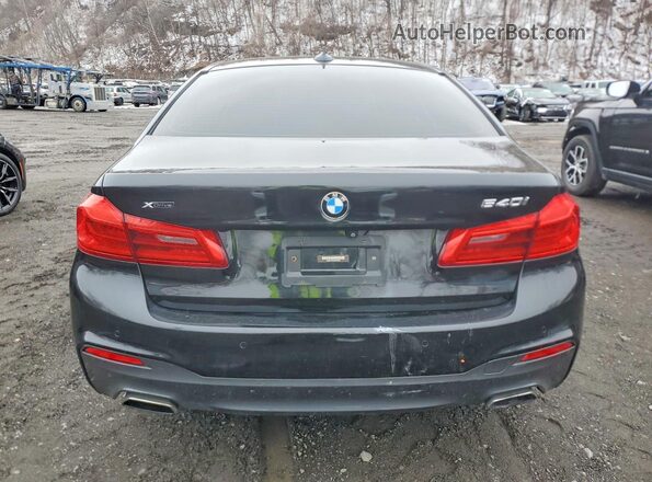 WBAJE7C58JWD49783 2018 BMW 5 SERIES Black Widok z tyłu