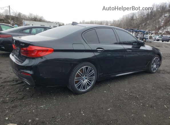 WBAJE7C58JWD49783 2018 BMW 5 SERIES Black Tył prawy