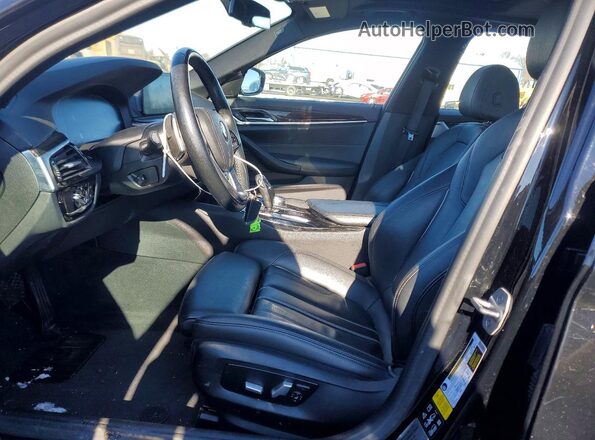 WBAJR7C04LCD12727 2020 BMW 5 SERIES Черный Вид салона спереди