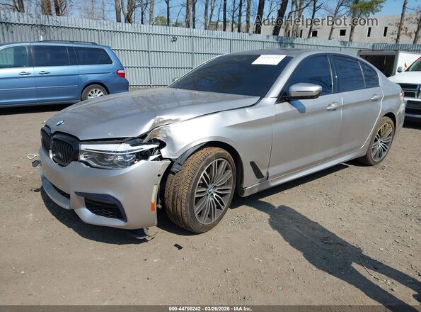 WBAJS3C01LCD35072 2020 BMW 5 SERIES Silver Առջևի ձախ երեք քառորդ տեսարան