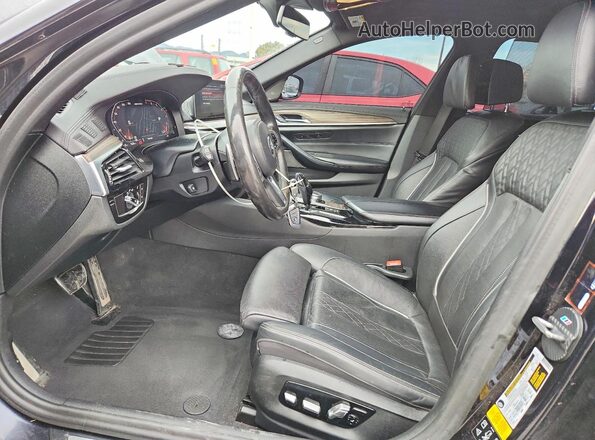 WBAJS7C04LBN96562 2020 BMW M5 Black Widok wnętrza z przodu