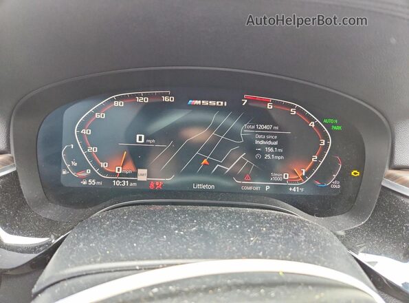 WBAJS7C04LBN96562 2020 BMW M5 Black Widok zestawu wskaźników