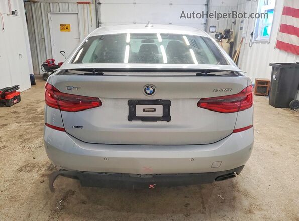 WBAJV6C54JBK07638 2018 BMW 6 SERIES Silver Rear view
