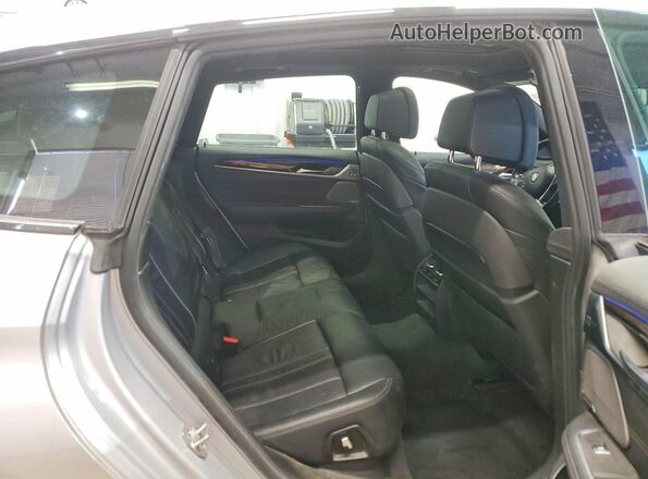 WBAJV6C54JBK07638 2018 BMW 6 SERIES Silver Rear seats view