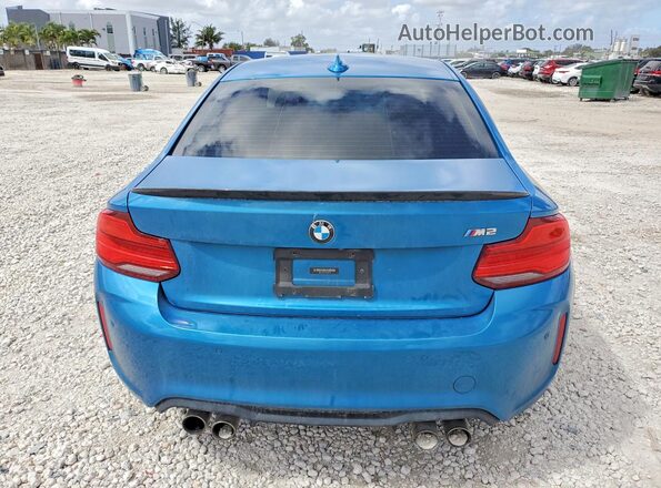 WBS1J5C53JVD36148 2018 BMW M2 Blue Vista trasera