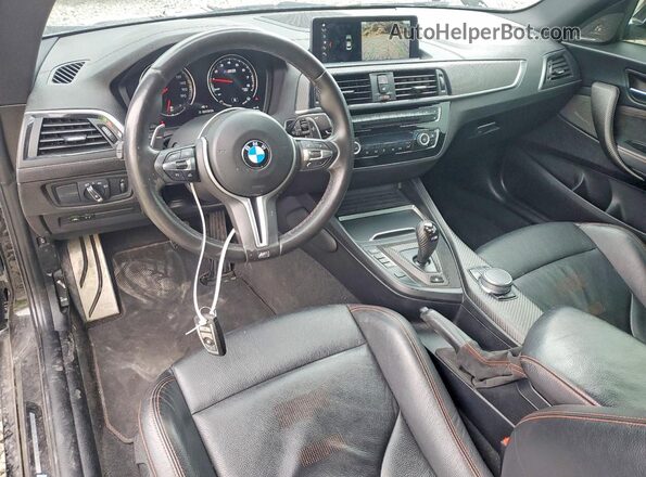 WBS2U7C01L7E35909 2020 BMW M2 Black წინა პანელის ხედი