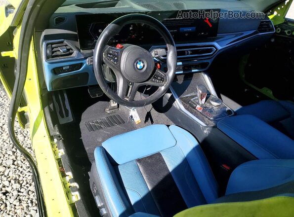 WBS33BA05RCP49749 2024 BMW M4 Yellow Dashboard view