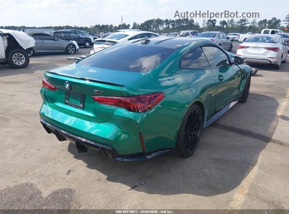 WBS33HK01TCW07455 2026 BMW M4 Зеленый Задняя правая четверть
