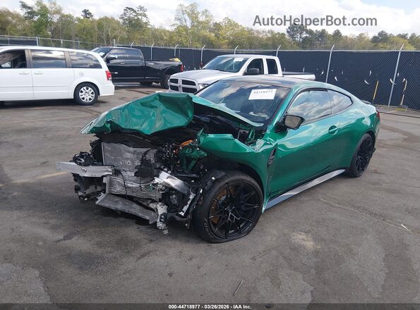 WBS33HK01TCW07455 2026 BMW M4 Зеленый Передняя левая четверть