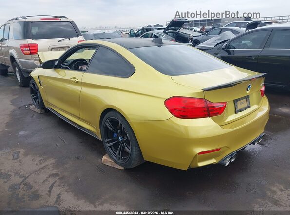 WBS3R9C53GK336652 2016 BMW M4 Желтый Задняя левая четверть