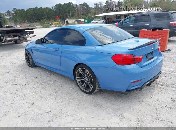 WBS3U9C51GP969345 2016 BMW M4 Blue Задня ліва чверть