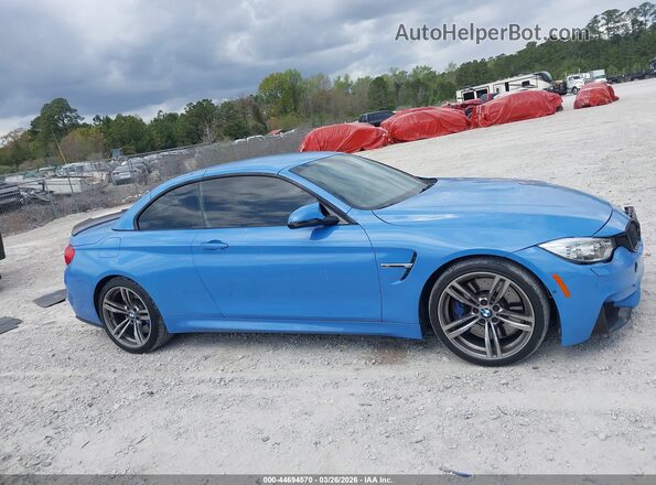 WBS3U9C51GP969345 2016 BMW M4 Blue Вид задньої частини салону