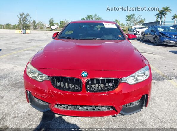 WBS3U9C51HP970710 2017 BMW M4 Red Вид щитка приладів