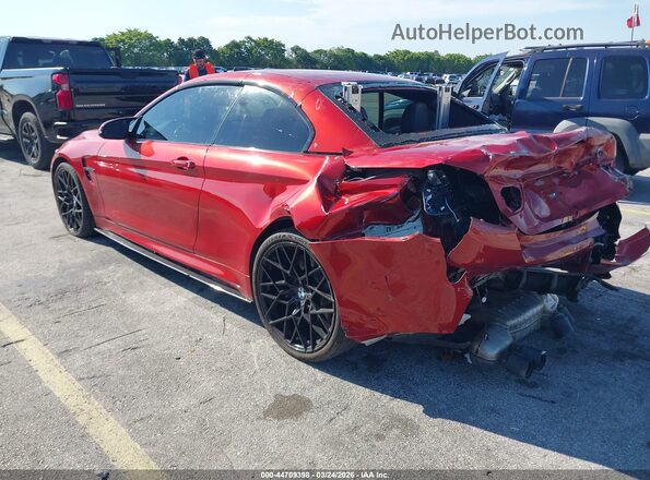 WBS3U9C51HP970710 2017 BMW M4 Red Задня ліва чверть