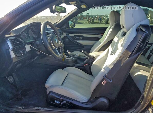 WBS3U9C55GP970515 2016 BMW M4 Серый Вид салона спереди